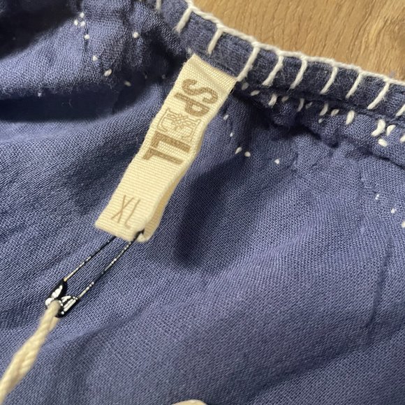 sold ~ SPELL Folklore Sundress Navy blue XL 10 12 Spell & the Gypsy Collective - Picture 12 of 13